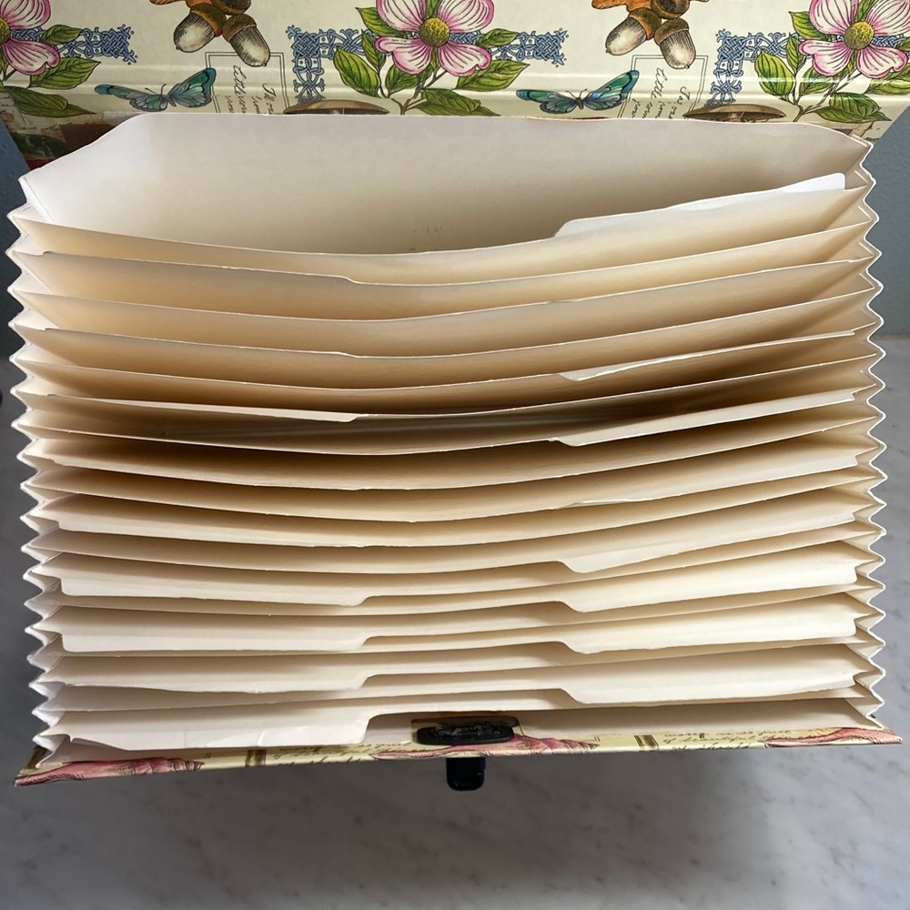 Memory Express Vintage Nature Pattern 12x12 Scrapbook Paper Accordion Storage - Picture 8 of 17